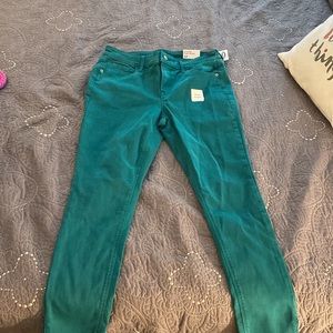 Old Navy Rockstar Super Skinny Pants; Teal; Size 12